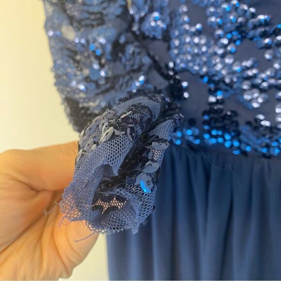 WEISSMAN Dance Costume acro blue jumpsuit unitard Sweet Nothing 7676 child LC - Picture 10 of 15